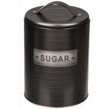 Boite à sucre cylindrique métallique