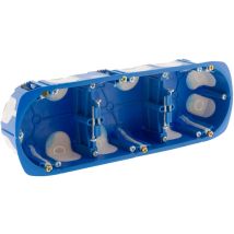 BLM - Triple boîte cloison No Air Multimat Ø67x40mm - Bleu