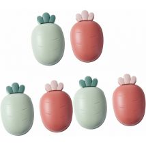 Boîtes à savon 6 pièces, porte-savon pour salle de bain, porte-savon avec couvercle, porte-savon Portable, conteneurs portables avec couvercles,