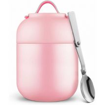 Fei Yu - Boîtes Alimentaires Isothermes, Thermos étanche Portable 700ML avec Cuillère Pliante en Acier Inoxydable, Contenant de Nourriture pour école