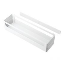 Boites de rangement avec barres de métal - Décor : Blanc - Longueur : 448 mm Gollinucci