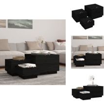 Boîtes de rangement et couvercles 3 pcs Noir Bois massif de pin - Boîte De Rangement - Rangements - Meuble De Rangement - Bois Massif - Pin