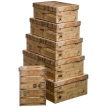 Boîtes effet cagette x6 - 5 Five