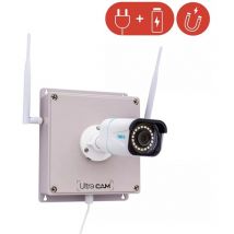 Ultra Secure - Contrôleur 4G (aimanté avec batterie) + Caméra 4K / Intelligente / Vision nocturne 30m / IP66 + Carte sd (UltraCAM)