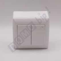 Boîtier Applique Blanc Pour Inverseur Sirius Acp20 / Acp25 / Acp40 - Inversseur Vendu Séparément - Pose En Surface