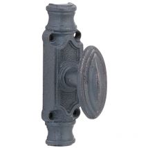 Boitier de crémone pour fenêtre, fonte, en applique pour tringle apparente