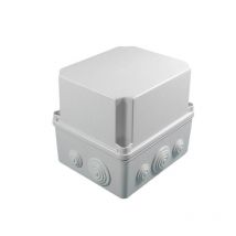 Boîtier de dérivation industriel étanche IP65 avec couvercle haut - Dimensions - 197x260x180 - Passe fil conique 4x Ø25 + 6x Ø40