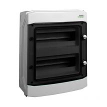 Chint - Boîtier électrique apparent en plastique avec porte transparente nombre de modules : 12 modules