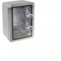 Ultra Secure - Coffret mural haute-résistance boîtier 350 x 250 x 150 - Porte transparente / Serrure clé / Plaque montage / IP65 / abs