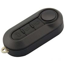 Boîtier pliable de rechange pour clé de voiture Fiat 500 Doblo Ducato Panda Punto Peugeot 3 boutons 543cm (Noir),