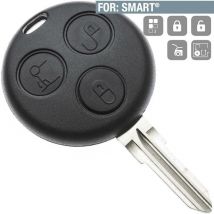 Boitier plip remplacement 3 boutons Smart Fortwo, Roadster