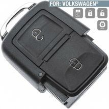Boitier Plip sans lame 2 Boutons vw Golf, Eos, Jetta, Passat, Touran