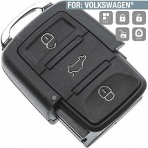 Boitier Plip sans lame 3 Boutons vw Beetle, Caddy, Golf, Eos, Passat, Touran,