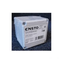 Boitier polycarbonate carré gris 80x82x86mm couvercle opaque vis IK06 IP66 Ensto Cubo d
