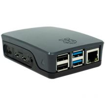 Raspberry Pi - Boîtier pour ordinateur monocarte rb-casep4+06b noir 1 pc(s) Q175282