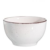 Bol en grès blanc – 8.5 cm de hauteur – Compatible lave-vaisselle et micro-ondes – ICONSCORNER