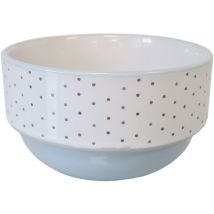 Bol bleu en grès motif étoiles – Matériau : Grès – Hauteur : 6.5 cm – Diamètre : 12 cm – Contenance : 460 ml – Compatible lave-vaisselle, micro-ondes