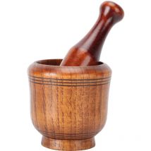 Bol de broyage en bois, moulin à ail manuel, moulin à poivre, moulin à gingembre, moulin à épices à base de plantes, ensemble d'appareils de cuisine