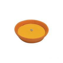 Bol en faience a' la citronnelle me'che coupe-vent 18 cm bougies anti-moustiques a' la citronnelle