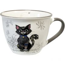 Bol en porcelaine Chat noir