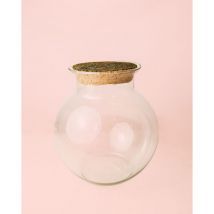 Bol para Terrario Cristal 27cm Tapa Corcho Pur Plant