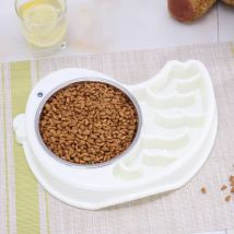 Bol Pour Animaux De Compagnie Mange Lentement En Plastique Lavable Antidérapant En Acier Inoxydable Détachable Bol Pour Chiot Bol D'eau Pour Chat Bol