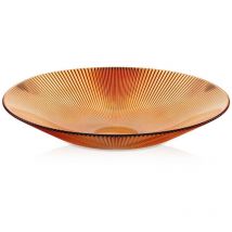 Bol strié amber, ø 30 cm