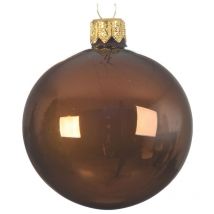Bola de Navidad canela brillante Ø8 cm