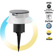 Fumagalli - Bolardo Solar led Con Estaca 'felice 200 spike' 18cm Con Sensor
