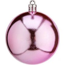 Krist+ - Bolas de navidad ø 7 cm 12 unidades rosa plástico