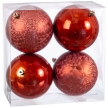 Bolas De Navidad - Bigbuy Navidad - Multicolor - Plástico - 4 Unidades - 20 X 20 X 10 Cm