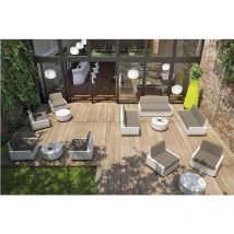 Bold Sofa Verde salvia - Sunbrella grigio divano divanetto sofa di design in polietilene originale Plust interno esterno giardino bar hotel