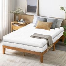 Luxe Matelas 140x190 - Épaisseur 12cm - Matelas Mousse - Confort Mi-Ferme - Blanc - Développé & Produit en Europe - Bolli