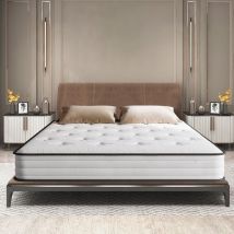 Matelas 140x190 - Épaisseur 17cm - Luxe Matelas de Lit d'Adulte et d'enfant - Mousse à Mémoire - 7 Zones de Confort Mousse Mémoire Adaptative - Bolli