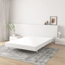 Sommier Tapissier 140x190cm Sommiers à Lattes avec 5 Pieds pour Adulte - Cadre de Lit 140x190 avec Sommier - Bolli