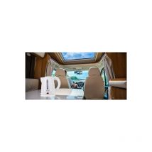 Adler AD1272 Bollitore elettrico da 1 litro, senza BPA, elemento riscaldante nascosto, spegnimento automatico, senza fili a 360°, 1600W, White