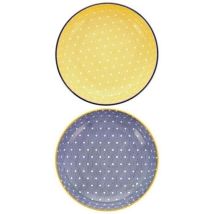 Bol de porcelana decorado Ø20 x 5 cm – Ideal para aperitivos – Colores surtidos