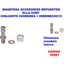 Acc.olla chef conjunto chimenea 09remechc15 - Magefesa