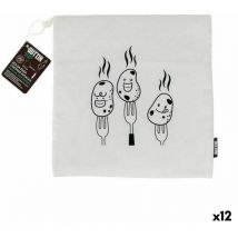 Quttin - Bolsa cuece patatas 27,5 x 28,5 cm microondas (12 unidades)