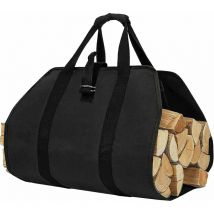 Freosen - Bolsa de poliéster para transportar leña, resistente al agua, plegable, ideal para estufas, camping y playa.