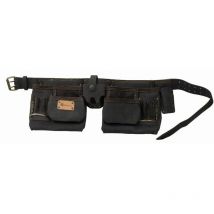 Mondelin - Bolsa doble en piel curtida con cinturón /c - mob - 805200