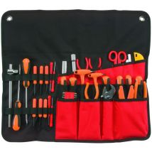 Plano - Bolsa enrollable para herramientas TechLines con asa (bolsa de poliéster, enrollable, para herramientas, 220x40x100 mm, bolsa para