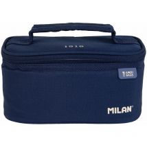 Bolsa Isotérmica Porta Alimentos Pequeña Con 1 Recipiente (1,5l) Serie 1918, Azul Marino Milan