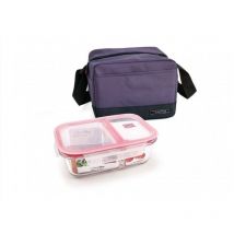 Iris - Bolsa p/alim. hermetico dividido 1360ml polie lila real