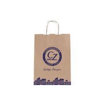 Bolsa papel kraft asa C/200 - 35+18X32CM