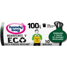 Albal - Handy Bag Bolsas de Basura Resistente y Eco 100L, 95% Reciclado, Extra Resistentes, 10 Bolsas