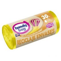 Albal - Bolsa de basura Handy Bag - Amarillo - 30L - 55x60cm - 15 unidades - Embalaje especial