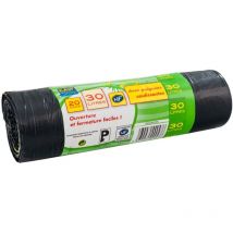 Kaly Prime - Bolsas de basura de 30l con asas deslizantes