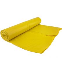 Meva - Bolsas de basura de 50 micras de espesor Rollo duradero de 25 piezas - amarillo 120L