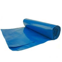 Bolsas de basura de 80 micras de espesor Rollo duradero de 15 piezas - azul 120L